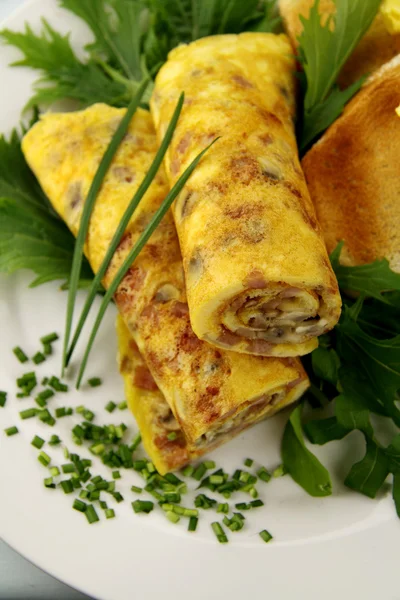 Rolled Omelette — Stock Photo, Image
