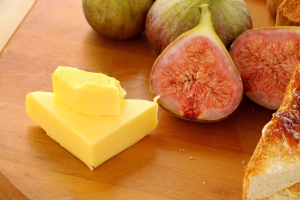 Butter And Figs — Stock Photo, Image