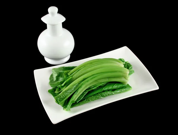 Choy Sum And Soy Sauce — Stock Photo, Image