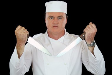 Knife Chef clipart