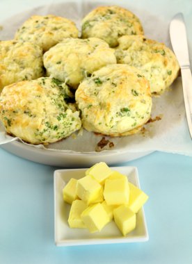 Cheese And Spinach Scones clipart