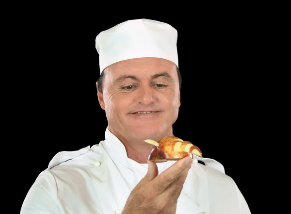 Apple szobor Chef — Stock Fotó