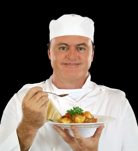 Eating Chef — Stock Photo, Image
