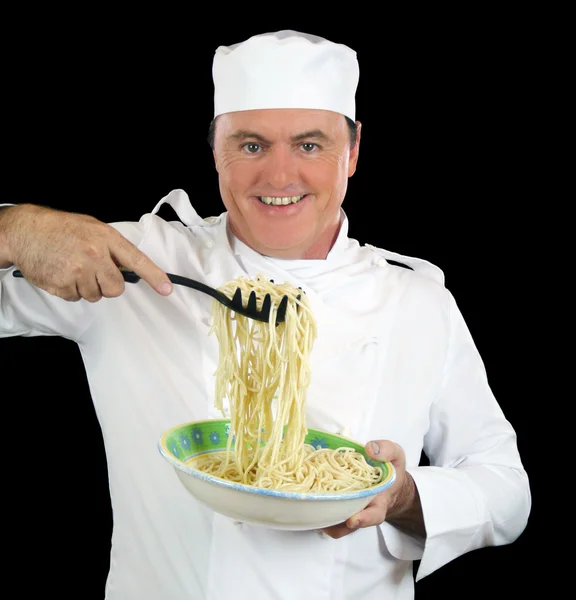 意大利面厨师 — 图库照片