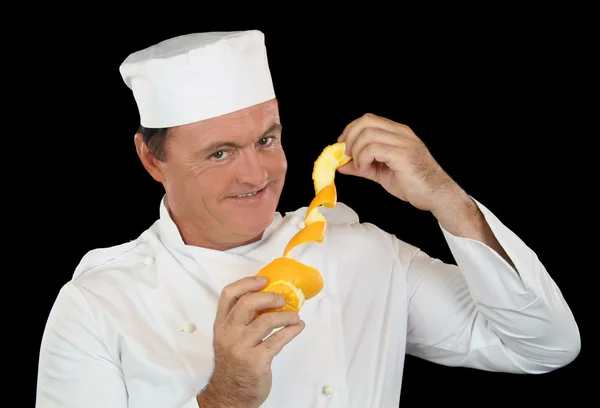 Chef arancione sbucciato — Foto Stock