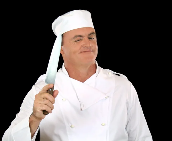 Knipogend chef-kok — Stockfoto