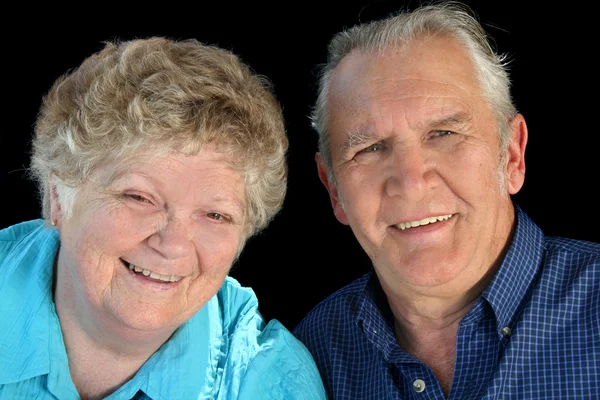 Gift äldre par — Stockfoto