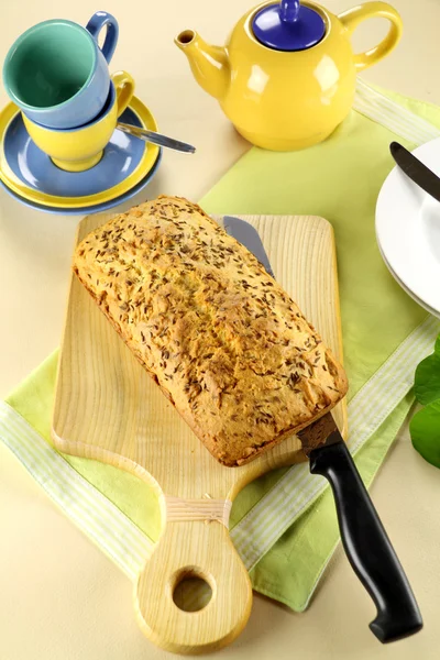 Karwij zaad brood — Stockfoto