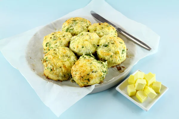 Cheese And Spinach Scones — Stock Photo, Image