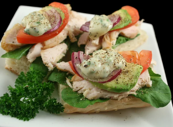 Chicjen sendviče — Stock fotografie