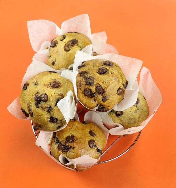 Chocolate Chip Muffins — Stock Photo, Image