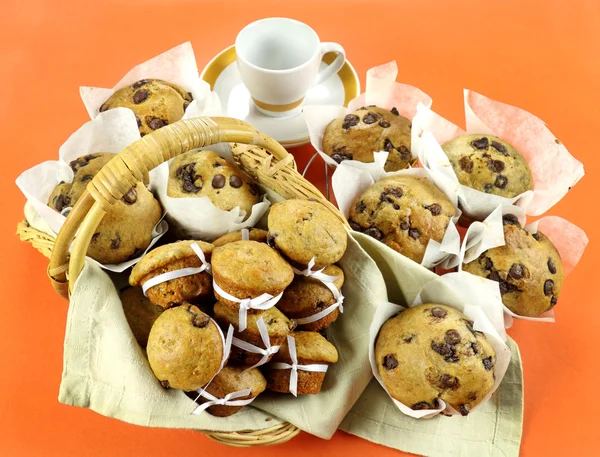 Chocolate Chip Muffins — Stock Photo, Image