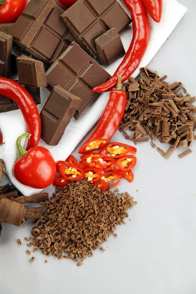 Chiles y Chocolate — Foto de Stock