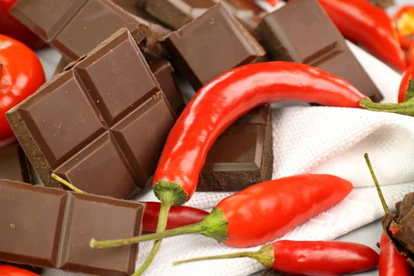 Chiles y Chocolate —  Fotos de Stock