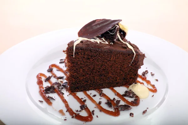 Chocolate Cake Slice — Stock Photo, Image