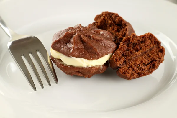 Čokoládová hvězda sušenky — Stock fotografie