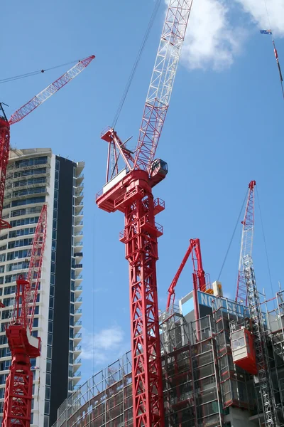 Cranes On A Construction Site — Stock Photo, Image