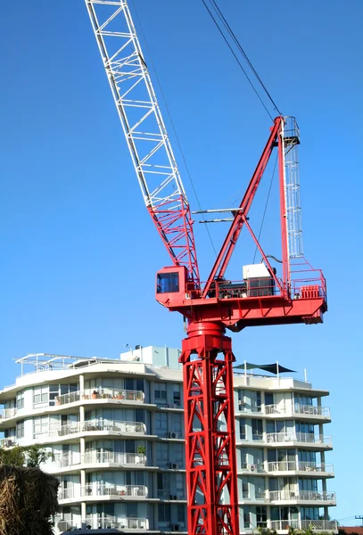 Construction Crane On The Job — Stock Photo, Image