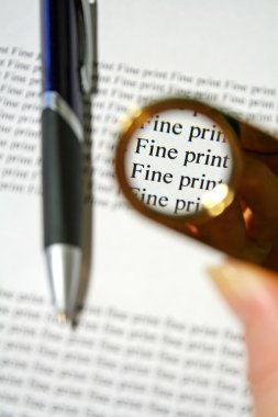 Fine Print 1 clipart