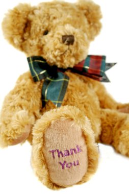 Thank You Teddy 2 clipart