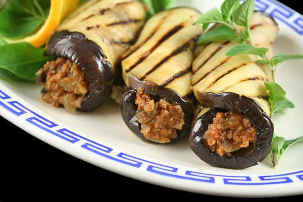 Egg Plant And Beef Rolls 2 — Stock Photo, Image
