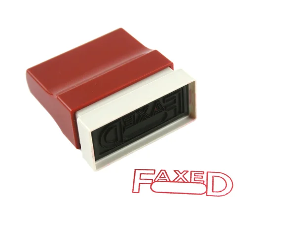 Faxed Stamp — Stock Photo, Image