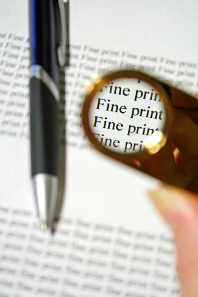 Fine Print 1 — Stock Photo, Image