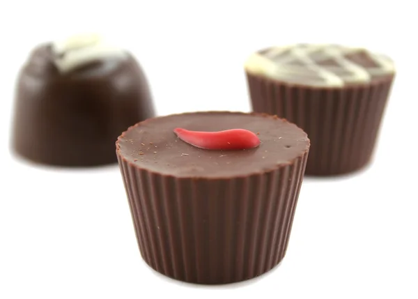 Cioccolatini fatti a mano Trio — Foto Stock