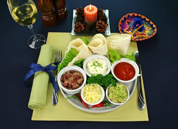 Mexicaanse vegetarische schotel — Stockfoto