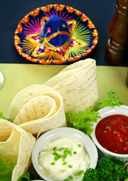 Mexicaanse vegetarische schotel — Stockfoto