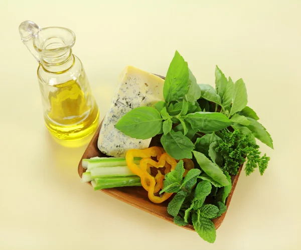 Gemengde bladsalade — Stockfoto