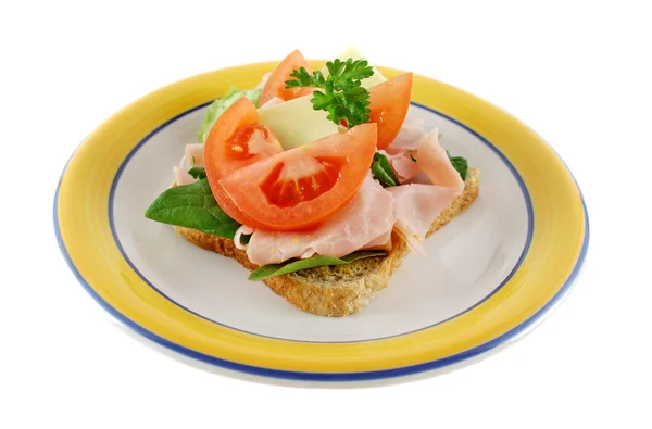 Açık sandviç 1 — Stok fotoğraf