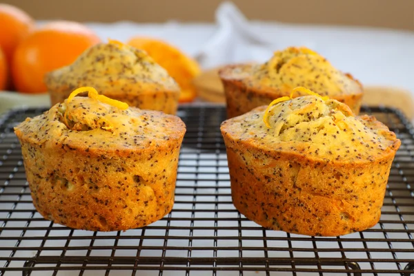 Orange And Poppyseed Cakes — Stock Photo, Image