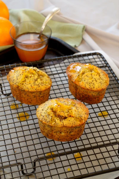 Orange And Poppy Seed Cakes — Stock Photo, Image