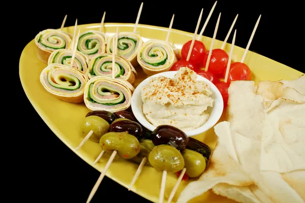 Plate Of Finger Food — Stock Photo, Image