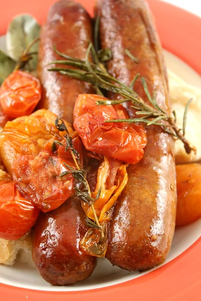 stock image Sausage And Tomato Bake