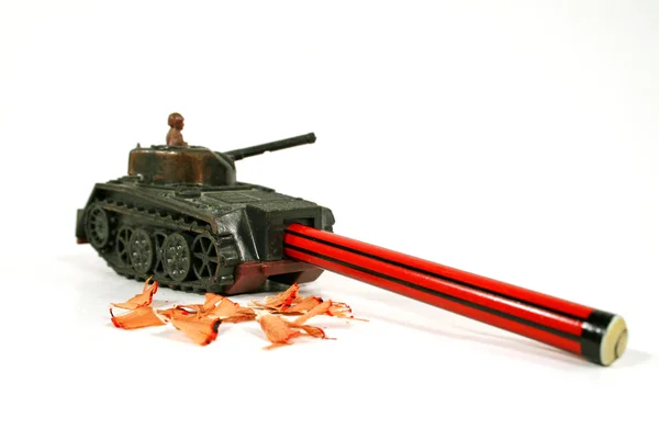 Sacapuntas de lápiz de tanque Sherman — Foto de Stock