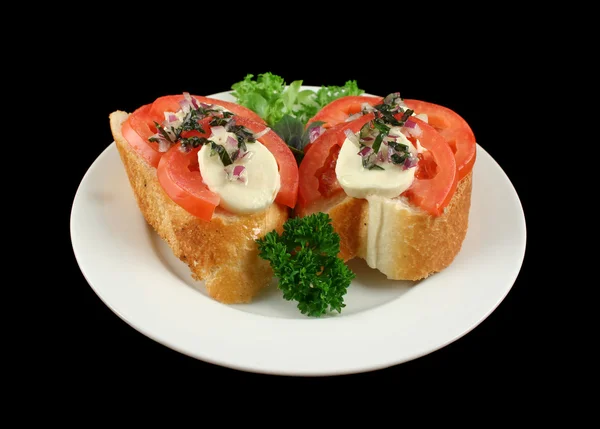 Tomato And Bocconcini Bites — Stock Photo, Image