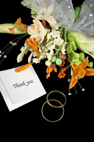 Düğün teşekkür ederim — Stok fotoğraf