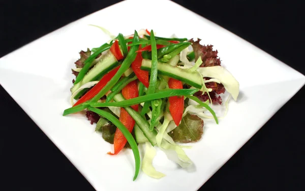 Kabak ve fasulye salatası — Stok fotoğraf