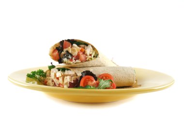 Chicken Salad Wrap 2 clipart