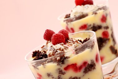 Chocolate Raspberry Trifle clipart