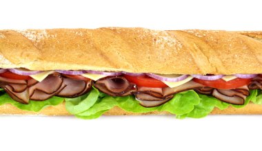 Ham And Salad Sub clipart