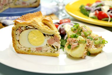 jambon ve yumurta pie