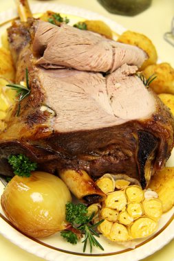 Baked Leg Of Lamb clipart