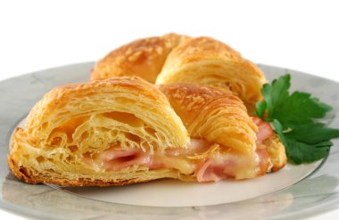 Melted Cheese Croissant 6 clipart