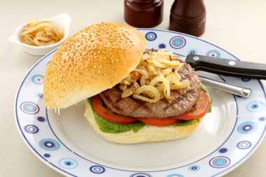 Hamburger And Onions clipart