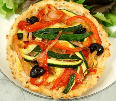 Vegetable And Ricotta Tart clipart