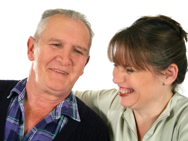 Father Laughing With Daughter — Stock Photo, Image