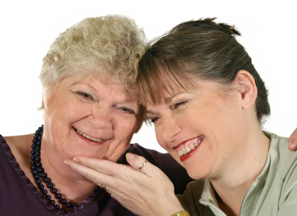 Μητέρα και κόρη γελάνε. — Φωτογραφία Αρχείου